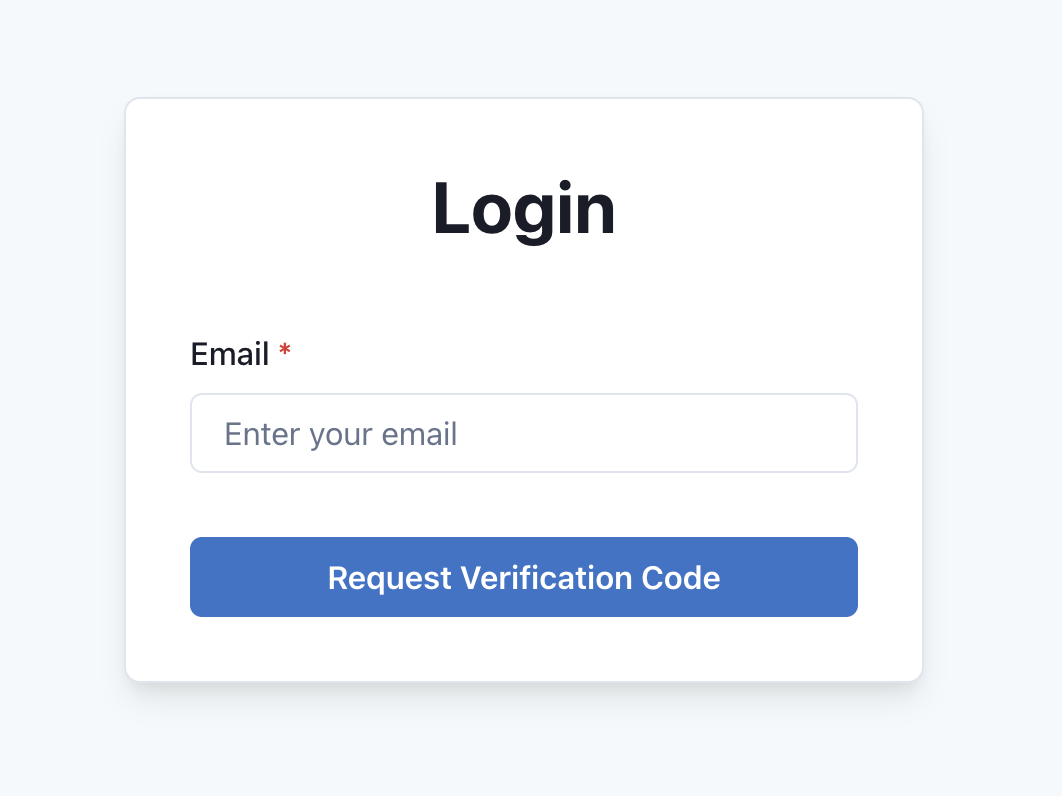 Login Email Screen